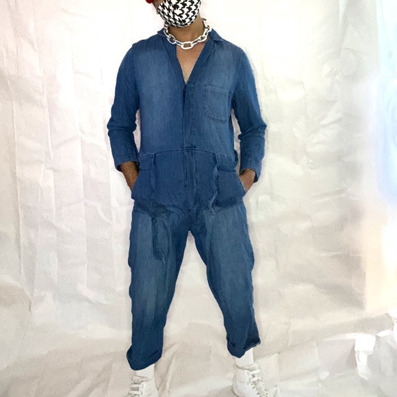 Women’s Denim Jumper with built in belt. - Picture 1 of 4